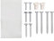 Door Decor Installation Fitting Kit For Hotpoint BCI450.C BCI450C BFI62 BFI620 Built In Dishwasher Integrated C00534183