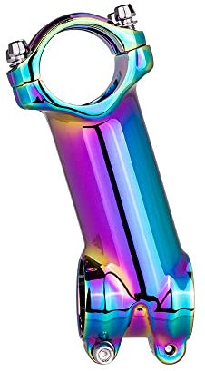 Lenkervorbau MTB Road Bike Oil Slick STEM 17 7 Grad 60 70 80 90mm Hohe Festigkeit Leichte Fit 31.8mm Lenker Fahrrad Vorbau (Color : 17degree 90 Rainbow)