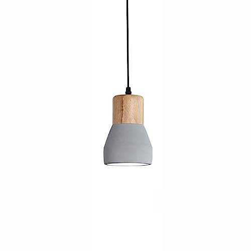 Industrielle Vintage Loft Restaurant Eiche Pendelleuchte Minimalistische Zement Pendellampe Holz Kronleuchter Nordic Bar Cafe Deckenlampe Beleuchtungskörper Verstellbare Linie Hängelaterne Schön