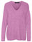 Vero Moda Vmcrewlefile Ls V-neck Blouse Noos Suéter, Fucsia Rosa/Detalle: Melange, S Mujer