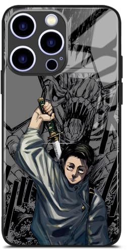 HWLHJJ Yuta Okkotsu JJK Anime-Charakter-Handyhülle, wasserdichte TPU-Schutzhülle, stilvolle Hülle mit Manga-Muster für iPhone 15 Pro