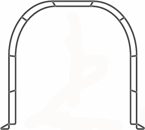 Arco nuziale da giardino ad arco in metallo con archi di base per padiglioni da giardino larghezza 80-350 cm per interni esterni per piante (Dimensioni: larghezza 240 x altezza 220 cm (94 x 86 pollici