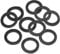 PATIKIL M20 Rubber Flat Washer, 10 Pack 20mm ID 30mm OD 3mm Thick Sealing Spacer Gasket Ring for Faucet Pipe Water Hose Fastener Bolt, Black
