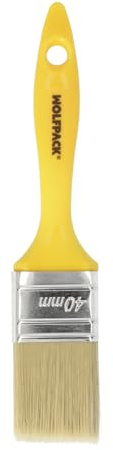 Professionelle Palette, weiße Borsten, Breite 40 mm, natürliche Borsten, ergonomischer Kunststoffgriff, Malerpinsel, Pinsel