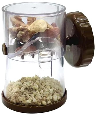 Wezalget Tritatutto a manovella, multifunzione, manuale, portatile, per frutta secca, tritatutto, tritatutto, per spezie, aglio, noci,