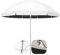 BVDHASDBT Parasol de terrasse lumineux, parasol pour extérieur, hauteur réglable, parasol simple de luxe, blanc, 2.4M/7.8FT