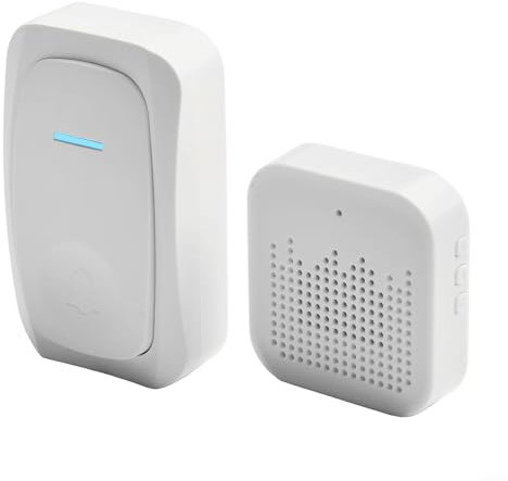 Wireless Doorbell, Loud Volume, Smart Elderly Pager, for Home, Shop, Flat, Classroom, for Elderly Supports 32 Ringtones, Easy Installation