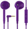 LUDOS ZENITH Auricolari In-Ear Cuffie, Cuffiette con Filo e Microfono, 2 Anni di Garanzia, Cuffie Isolamento Acustico, Cuffiette Cellulare, Jack 3,5 mm per iPhone, Apple, Samsung, Huawei - Viola