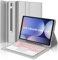 WINCHKING Keyboard Case for Samsung Galaxy Tab S10/S9 Ultra 14.6 inch 2024/2023,7-Color Backlit Detachable Wireless Keyboard with Trackpad,Magnetic Protective Cover with S Pen Holder,Light Grey
