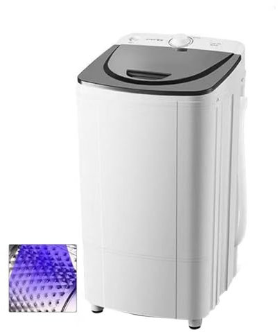 MZBDYYF Spin Dryer 10Kg, Energy Efficient Portable Clothes Dryer, 2800 RPM with 360° Blue Light and Gravity Drain System