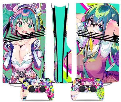 para PS5 Pro Skin Disc Edition & para PS5 Pro Skin Digital Edition Consola Mando Cubierta Vinilo Fundas Compatible Resistente Arañazos 70669 Sin Espuma Sin Burbujas(Disc Version)