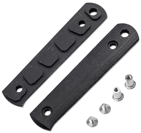 Böker GERMANY® BFF Packlite Griffschalen - Canvas Micarta Schwarz Smooth - Austauschbarer Wechsel-Messergriff für BFF Packlite Messer – hochwertige Ersatzgriffe – Made in Germany