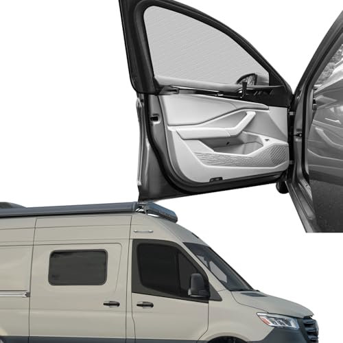 Universal Magnetic Van Bug Screen for Front Doors, Magnetic Van Window Screens, Car Window Mosquito Net for T4/T5/T6/T7, Transit, Tourneo, Sprinter