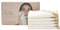 waschies Feine Gesichtstücher 5er Set, sanfte Haptik & hygienisch, schonend Abtrocknen im Gesicht, saugstark, für die tägliche Pflegeroutine, minimiert Bakterienübertragung (Weiß/Beige, 30 x 30 cm)