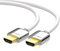 conecto thinwire Premium High Speed HDMI Kabel mit Ethernet (UHD, 4K 2160p, 3D, Full HD, 1080p, HEAC, ARC) weiß 3,00m