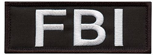 5x2 Body Armor Federal Bureau Investigation Tactical Vest Embroidery Hook Patch