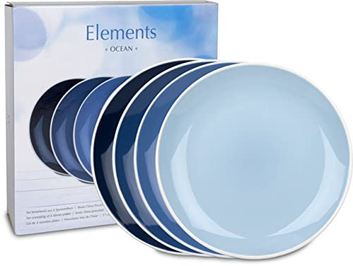 Waechtersbach Elements Ocean Teller rund Keramik Blau 4Stück(e)