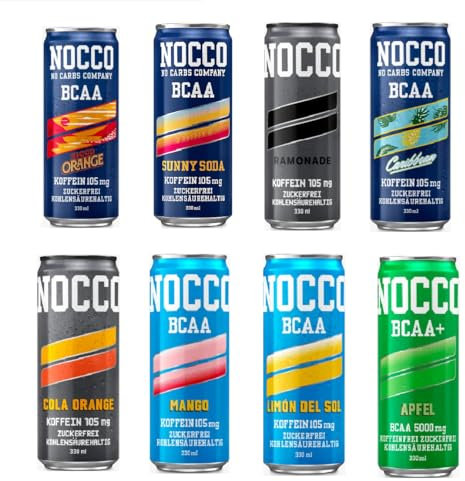 NOCCO BCAA Drink - Variety Pack 8er - BCAA - 105 mg Koffein - Energy Drink - Mix (16 Stck.)