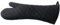Fackelmann Manopla para barbacoa, cocina con Horno y leña 48X18Cm. Accesorios y guantes para hornos y altas temperaturas. Algodón, poliéster, Color Negro, 1 ud.