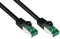 Good Connections® PREMIUM Cat. 6A OUTDOOR Patchkabel - 100 m - IP66 mit Rastnasenschutz - 10-GIGABIT, KUPFERLEITER / CU - S/FTP, PiMF - 500MHz - für den Außenbereich, UV- und Wasser resistent - SCHWAR