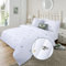 YINFUNG King Size Duvet Cover Sets Bumble Bee Embroidered White Bedding Polycotton Duvet Cover Sets Breathable Cute Quilt Cover with 2 Pillow Cases (White, King 230x220 cm)