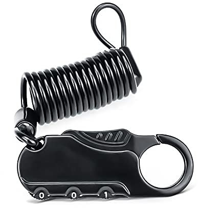 Antivol Casque Moto/Cadenas à Code Tourtecs Noir