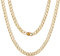 HSWYFCJY Herren gold Panzerkette Kette Halskette, Männer Kubanische Edelstahl Kette,Cuban Chain Halskette für Männer, Breite 9MM, 24Zoll…
