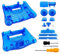 Custodia protettiva in plastica trasparente per Nintendo N64 Console di gioco Controller Cover protettiva per protezione completa antigraffio Custodia in plastica (blu trasparente)