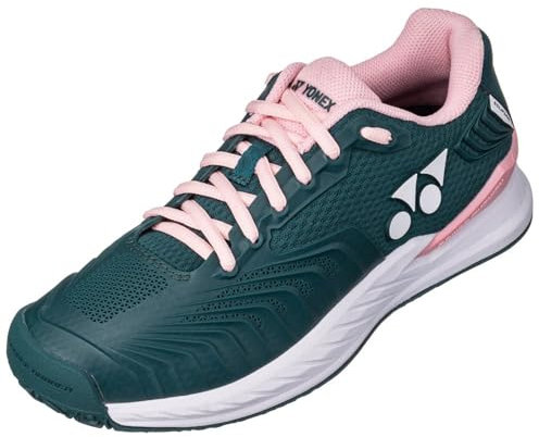 YONEX Damen Power Cushion Eclipsion Clay Tennisschuhe Sandplatzschuh Grün - Rosa 41