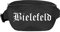 Bielefeld Bauchtasche - Altdeutsch Bedruckt - Gürteltasche Hipbag Schwarz