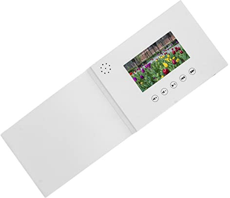 Dpofirs Video-Grußkarte, Video-Broschüre für Vatertag, Muttertag, Weihnachten, Jahrestag, Geburtstagsgeschenk, Elektronische Grußkarte (4,3-Zoll-Lithium-Ionen-Akku 500 mAh)