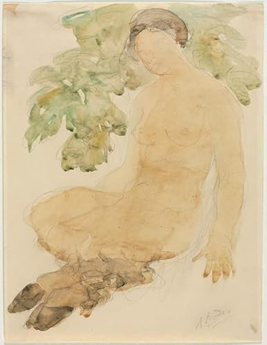 ZIMARO Leinwand Wandbild Kunstdruck Leinwand Malerei Poster Berühmt Faunesse von Auguste Rodin für Flurdekoration 60x90cm