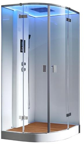 AWT AQART WATER TECHNOLOGY Dampfdusche LD210F15 mit Duschtasse weiß/90x90
