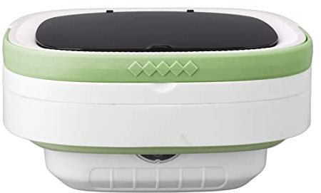 Haofy Lavadora Portátil, Mini Lavadora Portátil de Cubo de 7,5 L, Lavadora Plegable con Secado Suave y Tubo de Drenaje para Apartamentos, Dormitorios (Verde)