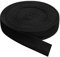 QUARKZMAN Schrägband, 1 Stück 11 Yard x 20mm - Baumwollstoffband, Rolle Schrägband für Kleidung, Accessoires, Taschen (Schwarz)
