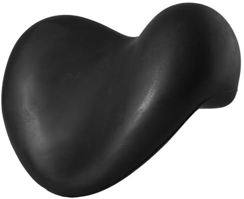 Sanixa Luxus Badewannenkissen mit Rutschfestem Design, Ergonomische Nackenstütze, Einfach zu Reinigendes Material, in Schwarz, 24x21 cm