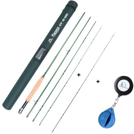 Maxcatch Angelrute IM8 Carbon Blank für hohe Leistung, mit AA-Kork-Griff, hartverchromte Führungen (Premier Serie, extra Spitze, Rutenclip, 2,7 m, 8 W, 4 Sekunden, M.Fast)