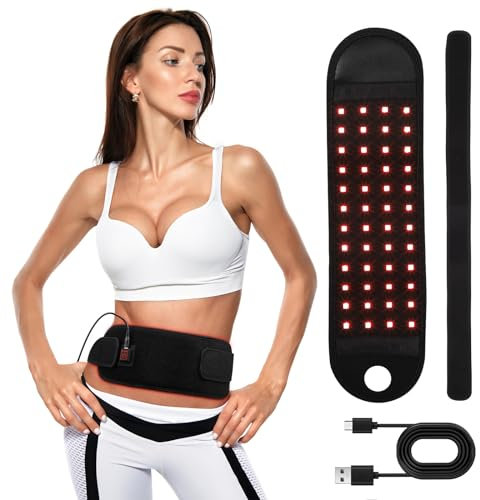 Red Infrared Light Pad,Infrared Device with 660 & 850nm Lamp,Red Light Panel Belt for Wrist,Shoulder,Knee,Back,Muscle with USB Cable Use