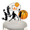 6 Pcs Sports Theme Baby Basketball Party Decorations - Cake Topper & Supplies for Boys
