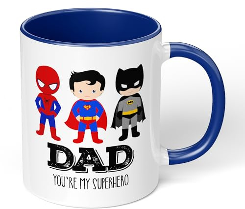 Print Maniacs Dad You are My Favourite Super Hero 11oz Ceramic Mug Fathers Day Dad Gift Birthday