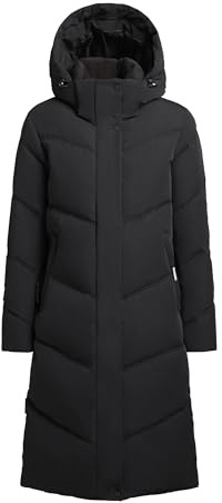 khujo Ainu Frauen Wintermantel schwarz S 70% Baumwolle, 30% Polyamid Basics, Casual Wear, Streetwear