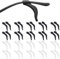 20 Paar Brillenhalter Ohr,BrillenbüGel üBerzug,Brille Antirutsch,Antirutsch FüR Brillen,Anti Rutsch Brille,Brillenhalter Sport,Universal,FüR Brillen,Sonnenbrillen,Lesebrille(Schwarz+Weiß)