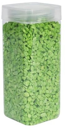 1Buy UK 900g of New Assorted Natural Decorative Stones Pebbles Craft Table Decoration Pot Vase Fillers Garden Weddings Rocks Aquarium (Light Green)