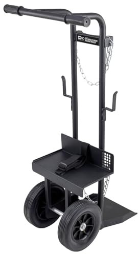 SIP Large Cylinder Welding Trolley, Heavy Duty Cart for Welding Gas Cylinder and Welder Machine