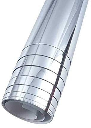 Yizunnu Flexible Mirror Sheets,Self-Adhesive Mirror Stickers,Peel and Stick Mirror Reflective Paper for Bathroom,Gym, Dance Studio,Kitchen Walls (60x200cm, Non Glass)