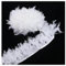 2 Meter Truthahnfeder Band Federband 10-13cm länge Federn Fringe Trim Federborte Federbesatz Federfranse Truthahn Streifen Trim Plüsch Feder zum Nähen Basteln Fasching Hochzeiten Kostüme Weiß