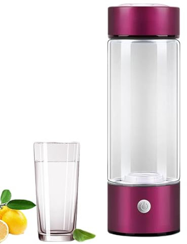 Botella de agua recargable, taza de agua en hidrógeno - Taza de agua de hidrógeno recargable por USB - Taza de agua de calidad alimentaria de 420 ml, botella extraíble para deportes al aire libre