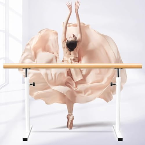 jiajulashou123 Ballettstange Freistehend Höhenverstellbare Ballettstange für Zuhause rutschfest Strapazierfähig Tanzstange Balletstange Mobil (Length:120CM)