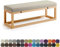 Auflage für Terrassenbank, 90,2 x 35,6 x 5,1 cm, mit Gummibändern, für Gartensofa, Couch, Schaukelstuhl, Kissen für Innenmöbel, Hellgrau