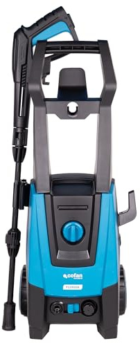 Cofan Hochdruckreiniger, 1600 W, maximale Durchflussmenge 420 l/h, maximaler Druck 130 bar, 5 m Schlauch, verstellbare Lanze